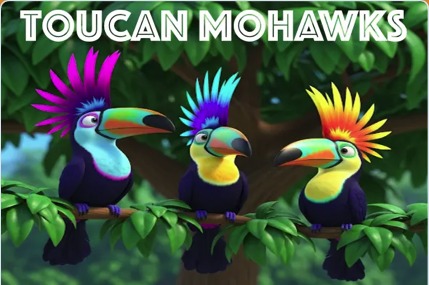 Toucan Mohawks artwork